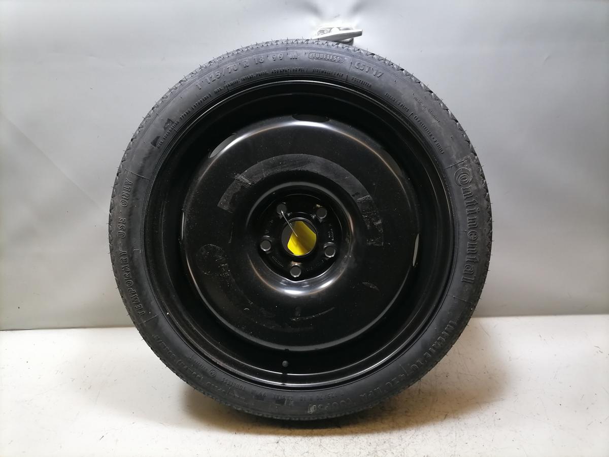 VW Golf Plus original Notrad 18 Zoll 3,5J18H2 ET25,5 Bereifung T125/70R18 99M Bj.2005